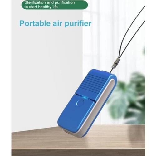 Mini Ozone Generator Air Purifier USB Rechargeable Small Space Clear Odor Formaldehyde Second-hand Smoke Necklace Air Purifier