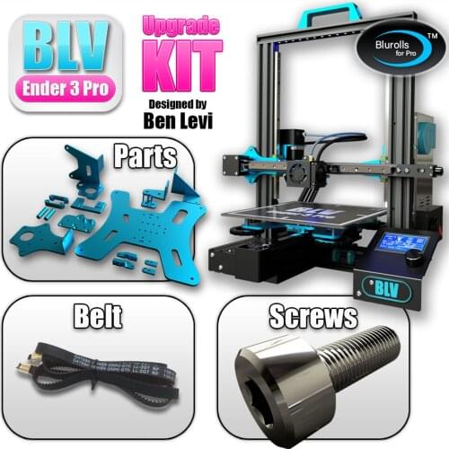 BLV Ender 3 Pro 3d printer upgrade kit including Gates X/Ybelts screws and aluminum plates,genuine Hiwin Linear Rail optional