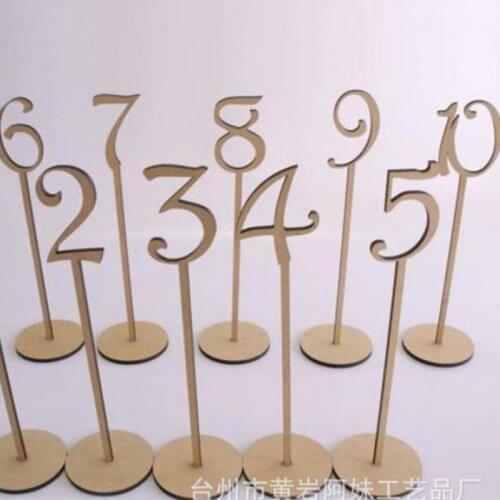 2016 New Wooden Wedding Supplies Table Decorations Deco numbers 1-10