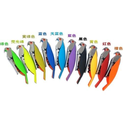 NEW Creative parrot red wine bottle opener Beer machine Stainless steel plastic bottle opener custom Party Tableware GIFT