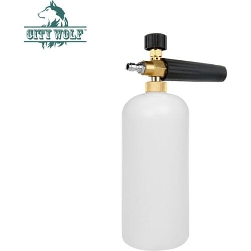 Car washer snow foam lance 1L brass foam gun with G1/4 quick connect city wolf auto car accessories