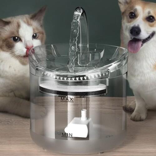 Pet tomatic Sensor Drinker Cat Water Fountain Filter For Cats Feeder Pet Water Dispenser Auto Drinking Fountain For Cats Dogs 2L
