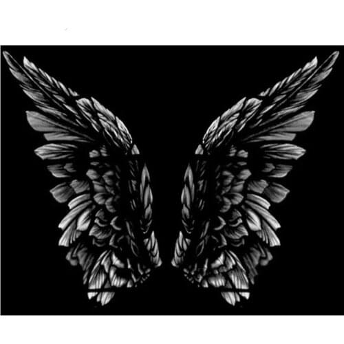 Full Square round Drill Diamond Painting Cross Stitch Angel Wings Crystal Diamond Embroidery Needlework Craft New Arrival P153