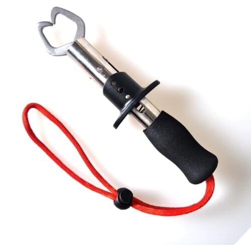 Portable Stainless Steel Fish Lip Grip Fishing Tackle Gripper Fishing Tools 17.5CM 150G light weight easy to carry