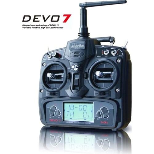 Original Walkera RC drone Remote Control Devo 7 DEVO7 transmitter 7 Channel DSSS 2.4G Transmiter + RX701 Receiver