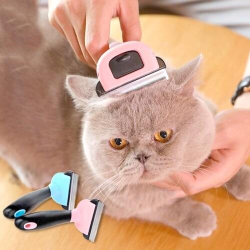 Comb for Cat Dog Cleaning Pet Trimmer Combs Automatic Hair Remover Brush Cat Grooming Combs Tool Pets Supplier Accessories