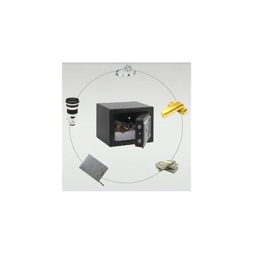 Safe Box Small Household Mini Steel Safes Password / key Security Box Cash Jewelry Money Bank Stainless Steel Security Lock