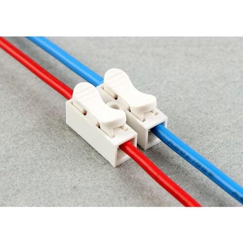 10pcs/lot Push type wire connector 2P 3P butt joint Terminal Blocks universal connector for led lamps