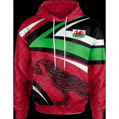 Tessffel Country Emblem Flag Wales Cymru Dragon Tattoo Art NewFashion Tracksuit 3DPrint Men/Women Harajuku Streetwear Hoodies 25