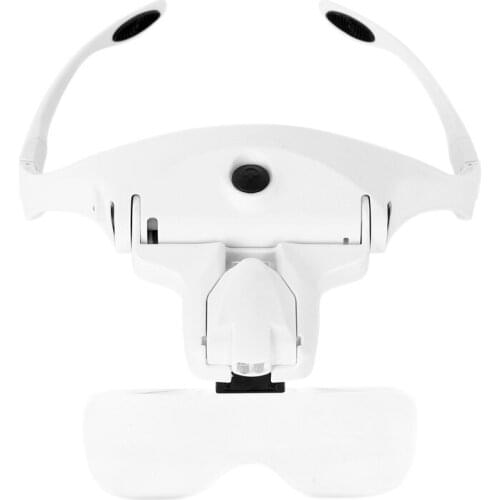Magnifying Glasses, Rechargeable LED Light Lamp Head Loupe Headband Magnifier Eyewear Glasses Tool Repair Reading Magnifier