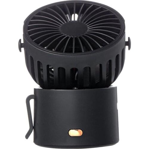 Usb Desk Fan Hanging Neck Three Gear Wind Speed With Strong Wind Quiet Operation 45° Rotation Mini Fan For Office Bedroom