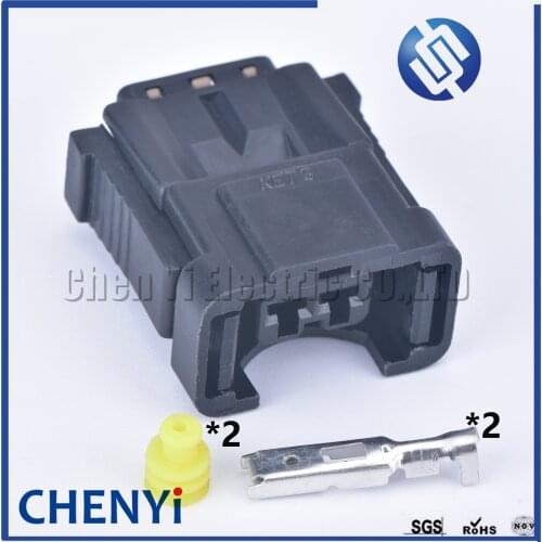1 set KET 2 pin female auto housing waterproof plug wiring harness cable connector MG640543-5