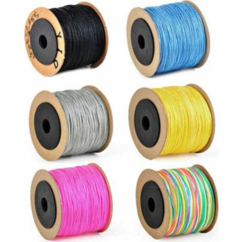1 roll of 100M 0.8mm Chinese knot nylon rope pigtail lace beaded braided thread, bracelet, rope, tassel thread, jewelry thread