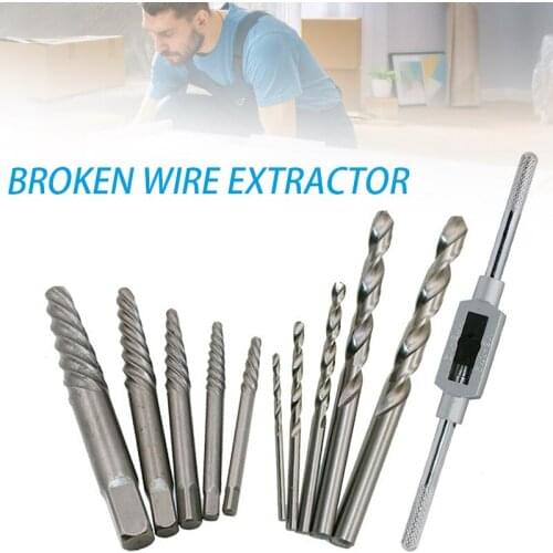 Hand Tool Sets 11pcs Screw Remover Damaged Screw Extractor Broken Bolt Screws Removal Tool High Speed Steel Hot