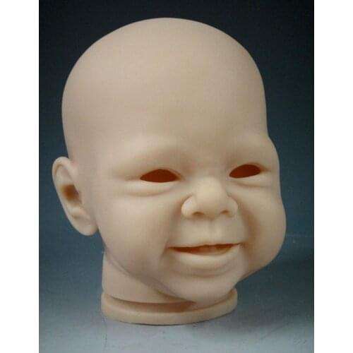 22inch Doll reborn Doll Kit reborn toys smiling face Unpainted Blank Doll Kit silicone bb reborn lifelike doll kit for sale