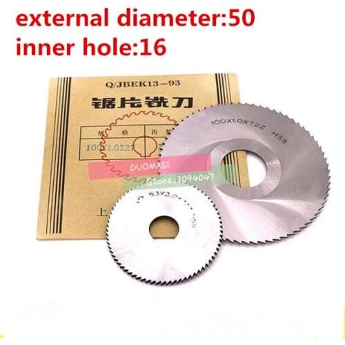 5PCS HSS milling cutter 50*0.5/0.6/0.8/1.0/1.2/1.5/2.0/2.5/3.0/4.0,Slotting cutter,saw blade milling cutter,milling pin tool