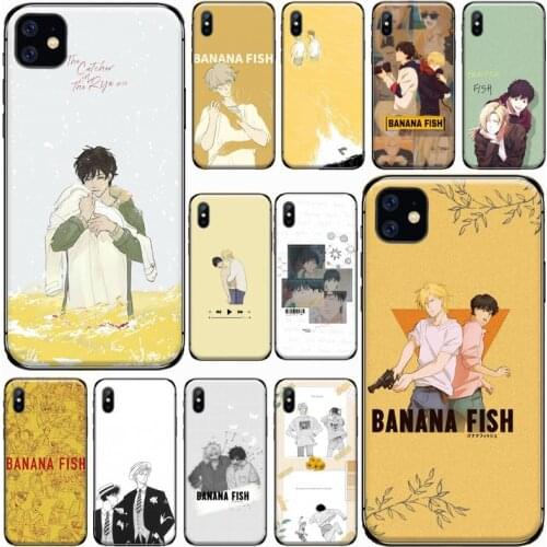 Japan anime Banana Fish Phone Case for iPhone 11 12 pro XS MAX 8 7 6 6S Plus X 5S SE 2020 XR Luxury brand shell funda coque