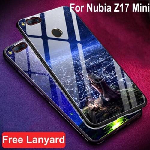 Coque For Nibia Z17 Mini case tempered glass + soft edge cover 5.2'' For Nibia Z 17 Mini glass case nibiaz17mini phone shell