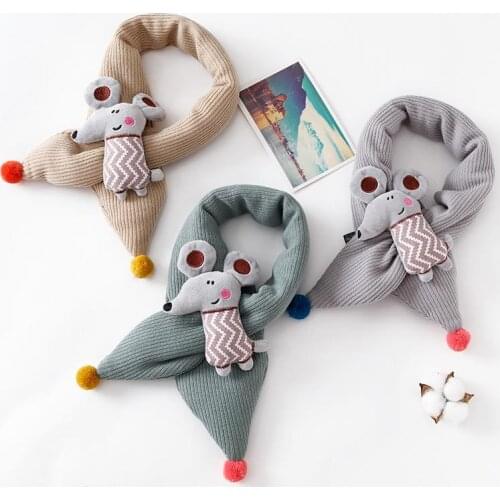 Baby scarf Winter boy one year girl cute Baby scarf Autumn winter 1-2 babies warm winter 3