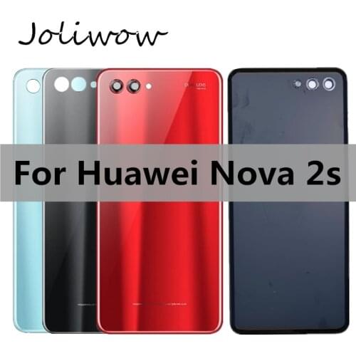 For Huawei nova 2s HWI-AL00 Battery Cover Back Glass Rear Door Housing Case back Cover Rear Glass Panel