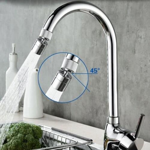 Faucet Mount Filters 360° Swivel faucet Water Saving Adjustable 2 Modes Kitchen Bath Faucet Bubbler Filter With Nozzle Adapter