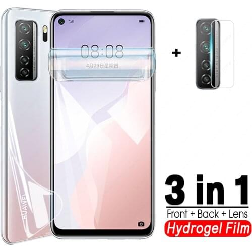 Front back hydrogel film for huawei nova 7 se 7se screen protector for Huawei p40 lite 5G p40lite light camera film not glass