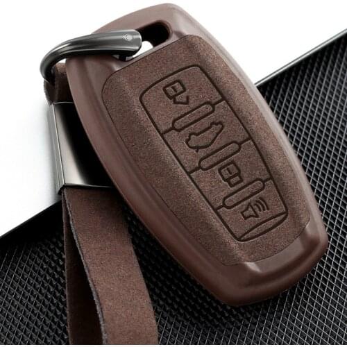Leather TPU Car Key for Great Wall Haval Coupe H7 H8 H9 GMW H6 Samrt Cover Color Stripe Remote Fob Shell Case Keychain