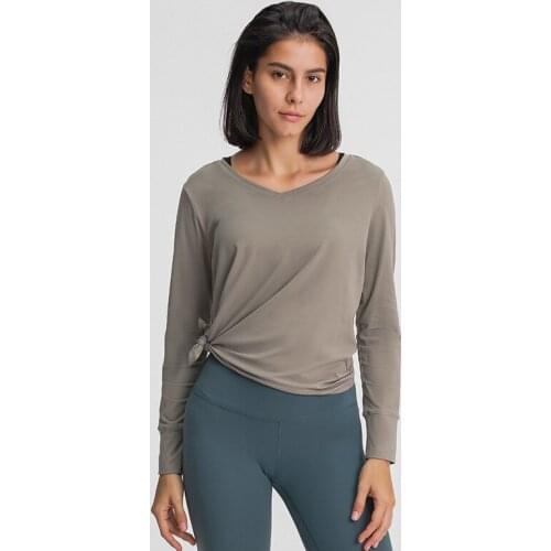 MINDYGOO High Quality Custom Logo Factory Autumn Winter New Women Sports Long Sleeve Open Waist Sewing Yoga Suit