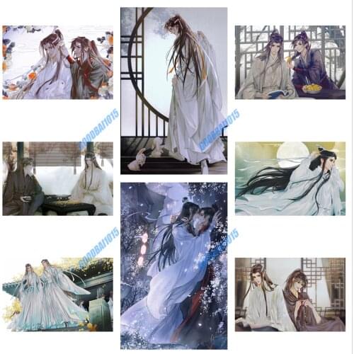 Mo Dao Zu Shi 5D Diamond Painting Anime Full Round Diamond Mosaic Embroidery Home Decor DIY Wangxian Cross Stitch Kits Crafts