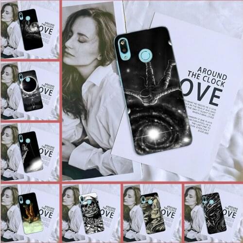 Soft Phone Case For Huawei Nova Smart Lite 2017 Space Skull Silicone Back Cover For Huawei Nova 2i 3 3I 3E 2 Lite Plus 4 4E 5