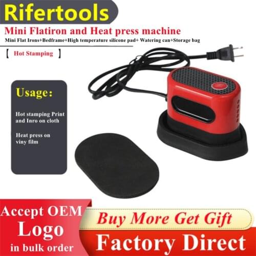 New Design Portable Mini Flat Irons T-shirt Heat Press Machine Desktop Sublimation Combo Printer For Cloth Handheld Hot Printing