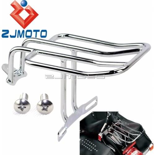Motorcycle Chrome Steel Frame Rack Luggage Rack Support Shelf Solo Seat Fits For Harley Davidson Sportster 883 XL 1200 1100 1000