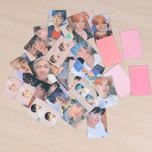 KPOP Bangtan boys Poster lomo Card Album MAP OF THE SOUL PERSONA Boy With Luv Self Made Paper Photo Card Poster Photocard