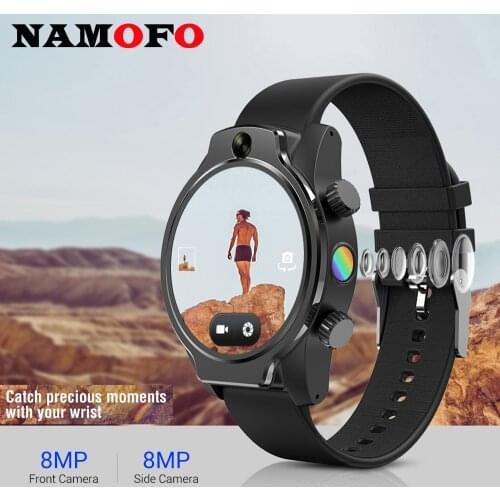 IP68 Waterproof Swimming Smartwatch 4G Sim Card Android Dual 800W Camera Heart Rate Monitor Sport Fitness Men Smart Watches