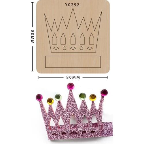 Crown Hairpin Wooden Cutting Dies Diy Craft Leather Mold Suitable For Common Big Shot And Sizzix Machines