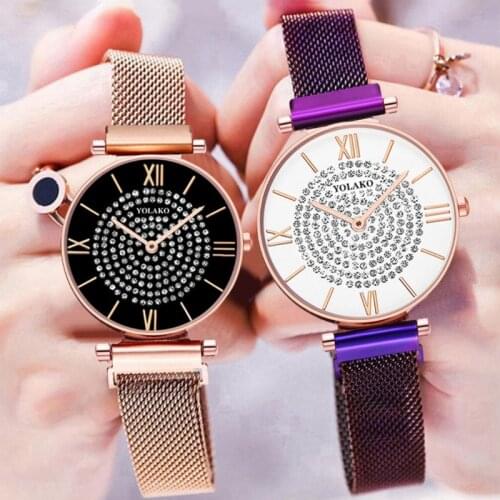 Best Selling Women Watches Top Brand Luxury Fashion Casual Rose Gold Quartz Ladies Bracelet Watch Alloy Mesh Strap Watches Gift