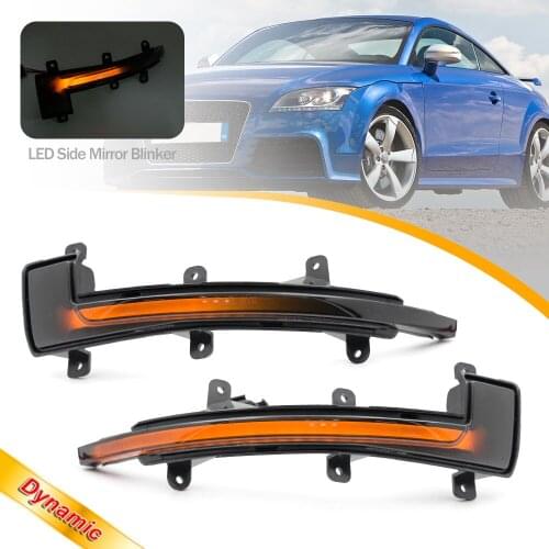 1Pair For Audi R8 Mk2 Type 42 TT TTS TT RS Type 8J Dynamic Side Mirror Signal Indicator Lights 2006 2008 2000 2006 2008 2014