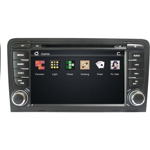 2 din Head unit Car multmedia DVD player GPS navigation autoradio For Audi A3 S3 car PC Radio stereo Steering wheel BT