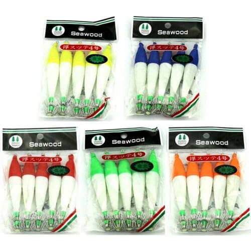 25Pcs Artificial Wood Shrimp Squid Jigs Fishing Lure10.5CM 6.3G Prawn Tackle Hooks Bait Squid Hook Pesca Fishing Accessory