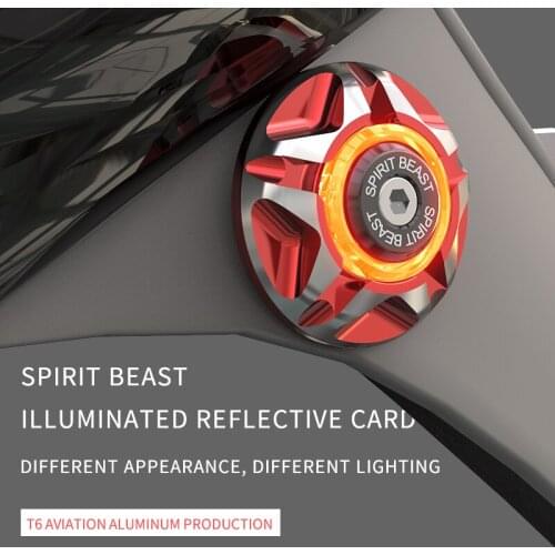 Motorcycle accessories warning signs LED lights Car decoration shape Body reflective card motocross decoration free shipping