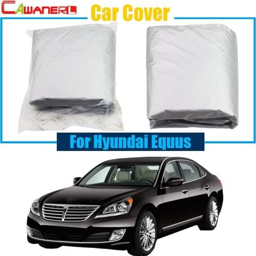 Cawanerl Car Cover Outdoor Sun Rain Snow Resistant Protection Anti UV Cover For Hyundai Equus High Quality