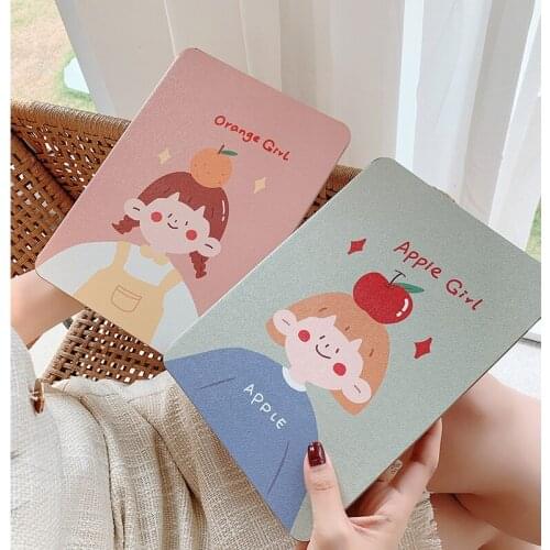 Tablet Case for Apple Ipad 9.7"10.2" 10.5"PU Leather Cute Couples Funda Stand Cover for IPad Mini 4 5 7.9 Pro 2020 11" Case Capa