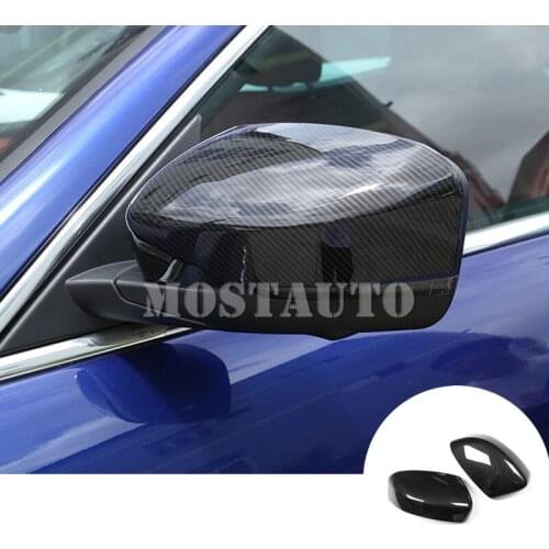 For Maserati Levante Carbon Fiber Style Rearview Mirror Trim Cover 2016-2020 2pcs Car Decor Car Accessories Interior Car Trim