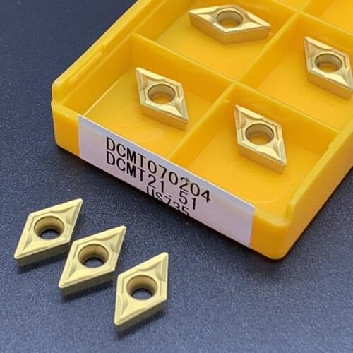 DCMT070204 US735 carbide inserts Internal Turning tool DCMT 070204 face endmills Lathe Tools Milling cutter CNC Tool parts