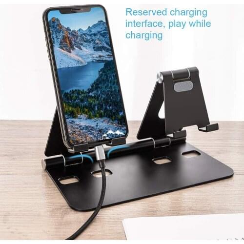 Phone Mount Holder Tablet Aluminium Alloy Metal Stand For 7 to 10 Inch For iPhone iPad Xiaomi Universal Desktop Phone Holder