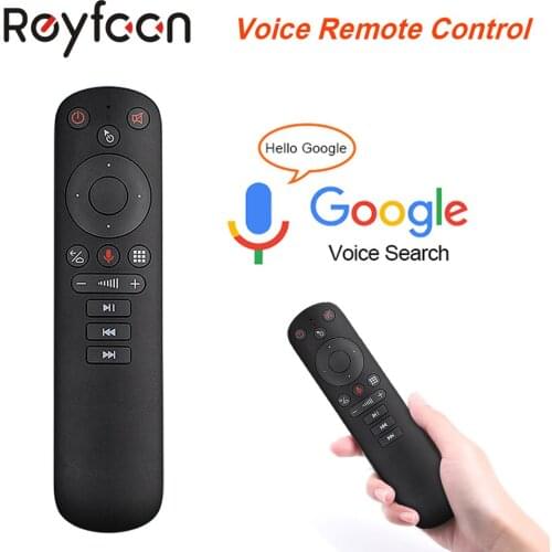 G50S Voice Control Air Mouse with Gyro Sensing Mini Wireless Smart Remote Backlit For Android tv box PC