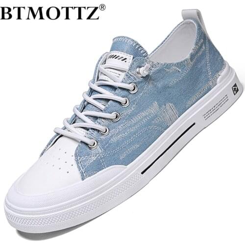 BTMOTTZ Mens Canvas Shoes Fashion Men Sneakers Mens Casual Vulcanized Shoes Breathable Lace Up Male Flat Driving Shoes Size 44