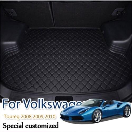 Custom Car trunk mat for Volkswagen Toureg 2008 2009 2010 cargo liner carpet interior accessories cover