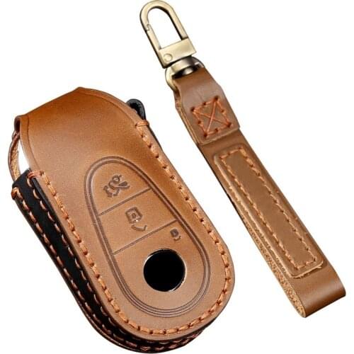 Handmade Leather Car Key Case Cover For Mercedes Benz W223 Class S300 S350 S450 S500 2020 2021