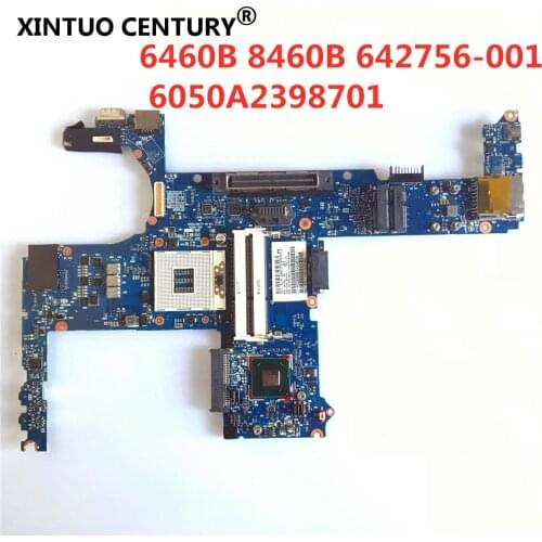 For HP 8460P 6460B Laptop motherboard 642756-001 642756-501 642756-601 6050A2398701-MB-A02 100% working well Free shipping